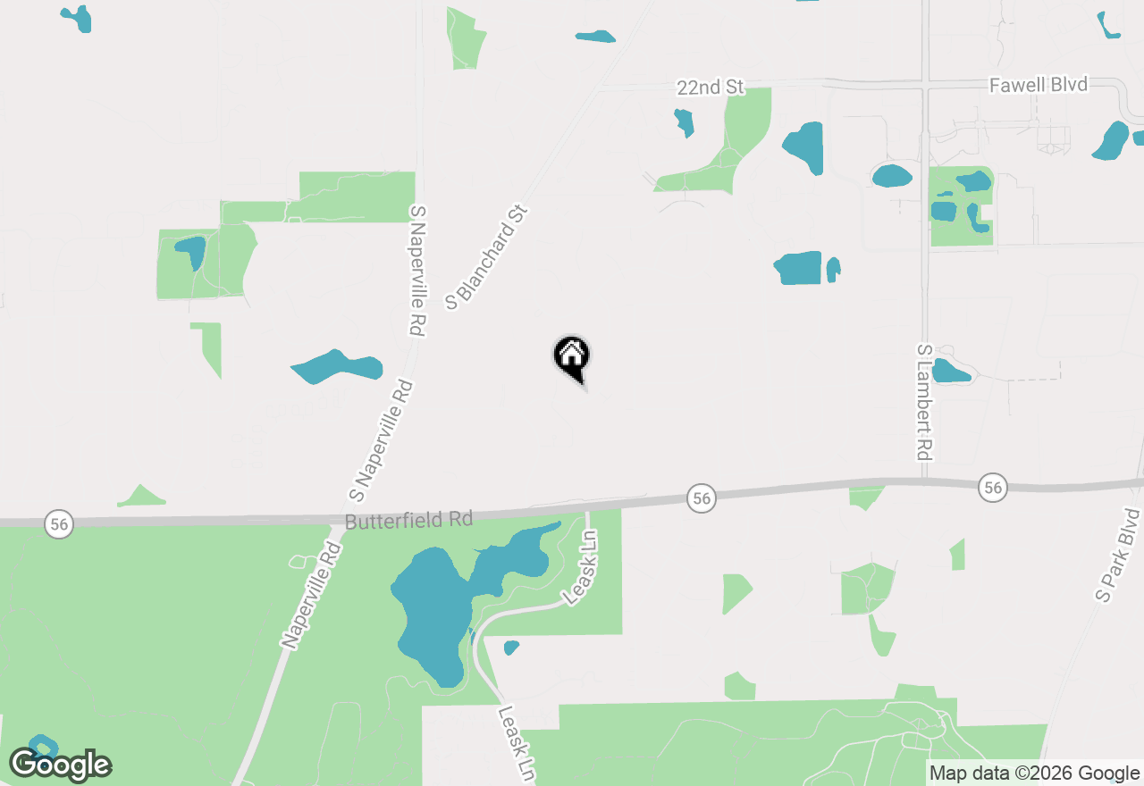 Map of 105 Kensington Circle #206, Wheaton, IL 60189