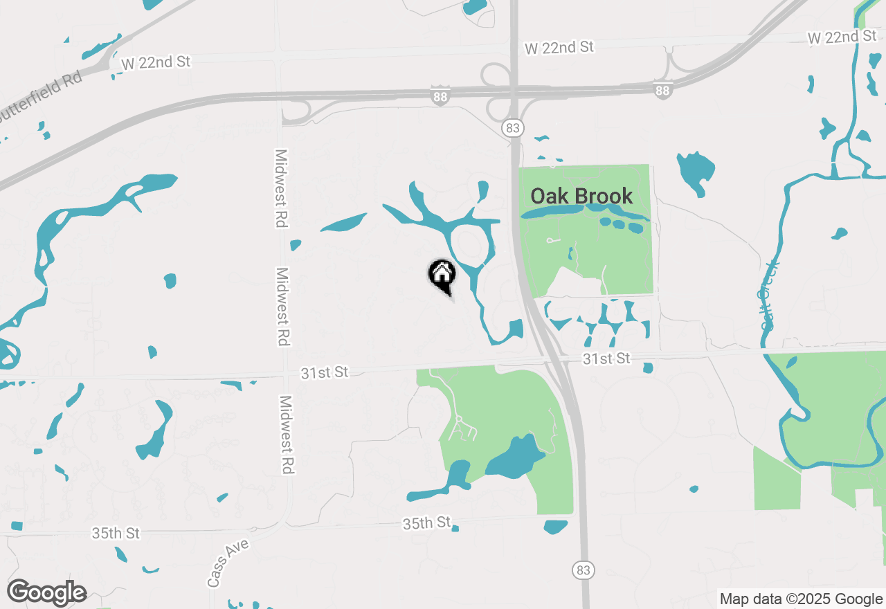 Map of 47 Cambridge Drive, Oak Brook, IL 60523