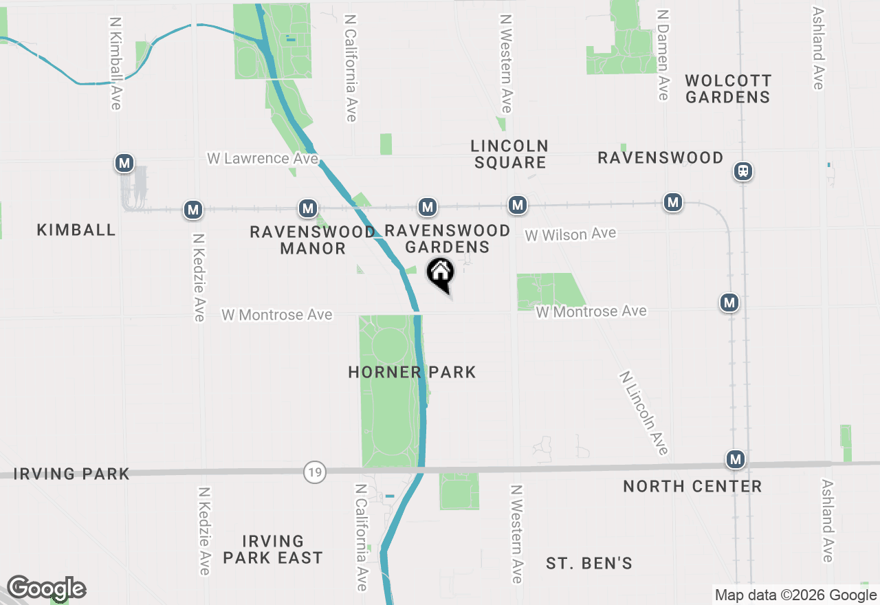 Map of 4415 N Rockwell Street #1F, Chicago, IL 60625