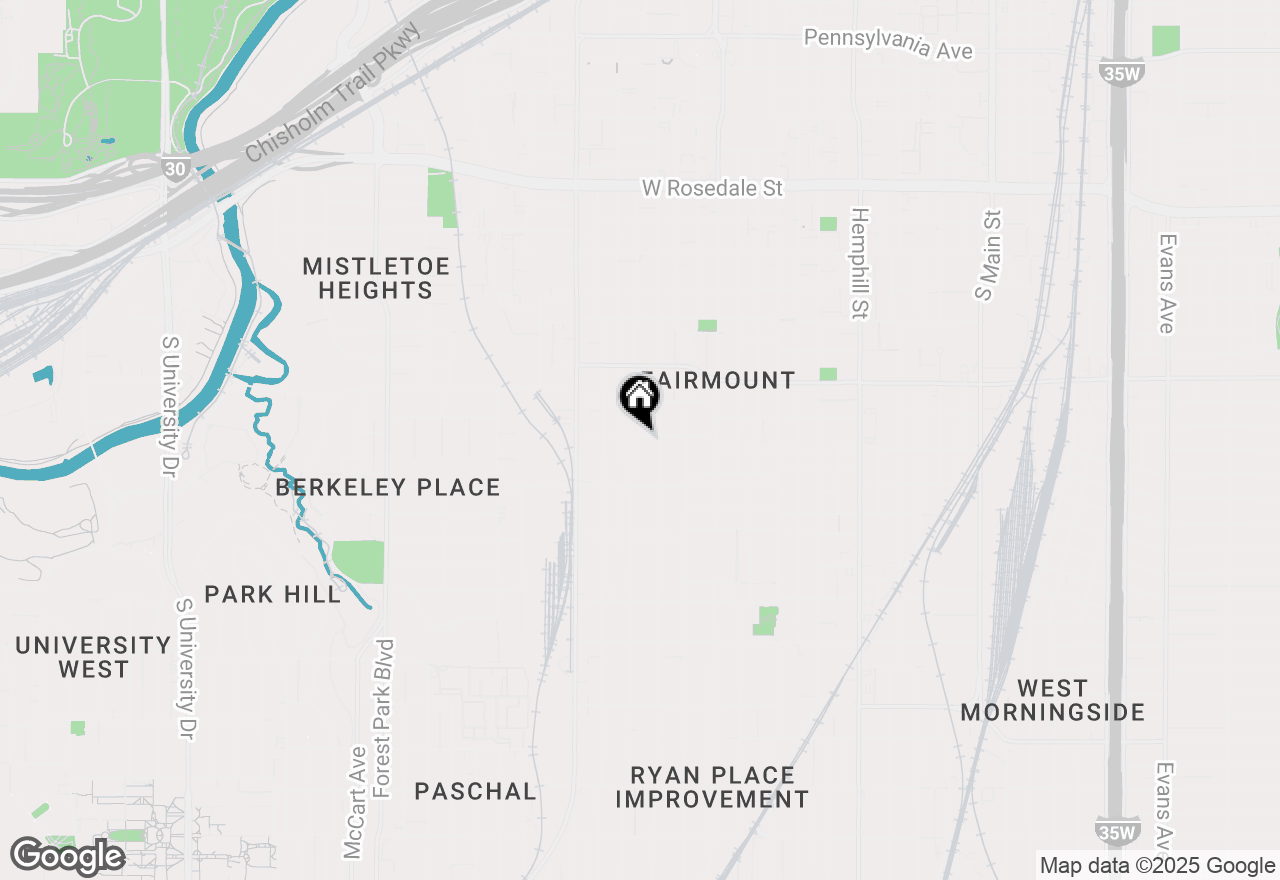 Map of 1901 Fairmount Avenue, Fort Worth, TX 76110