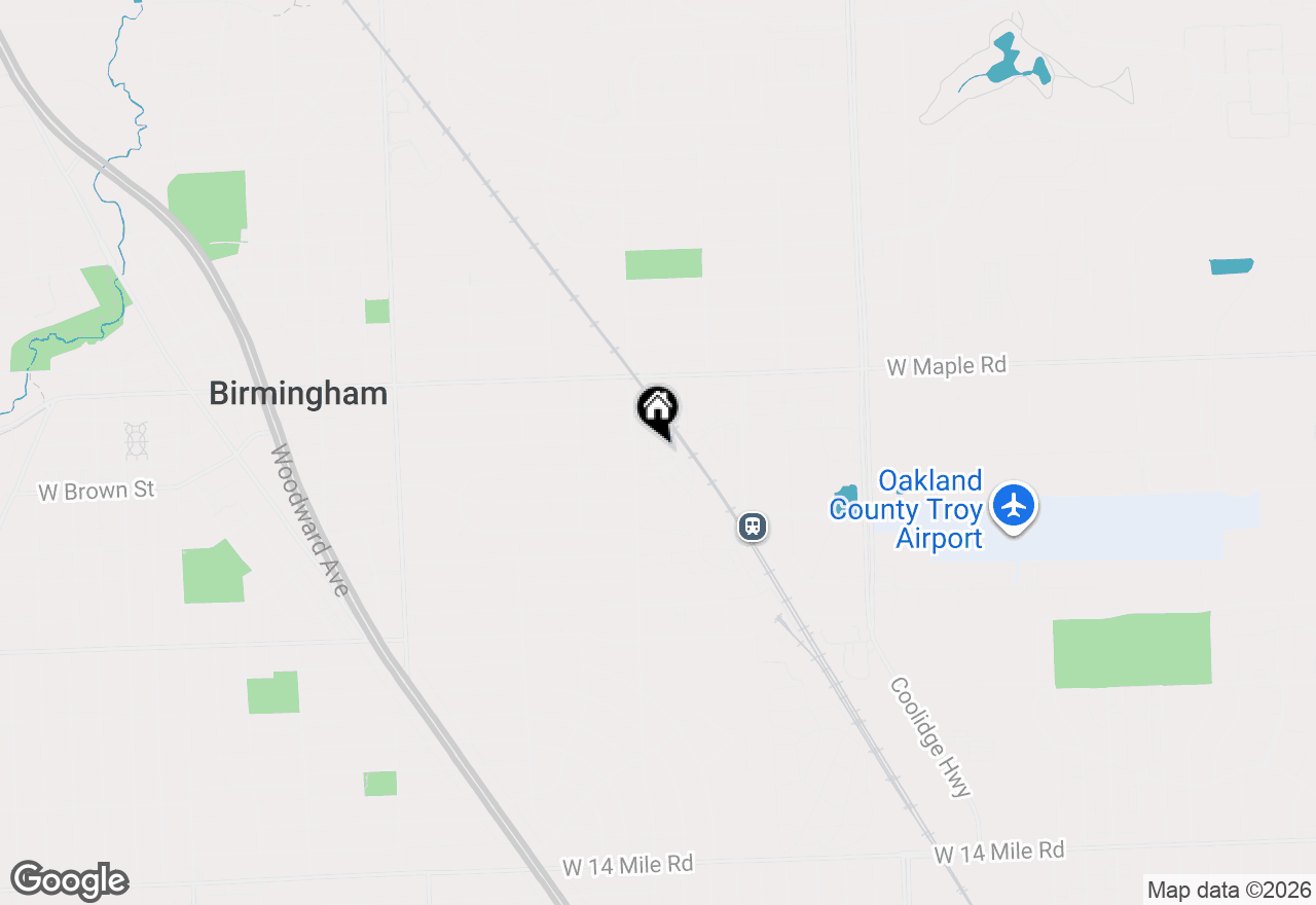 Map of 2280 Attard, Birmingham, MI 48009