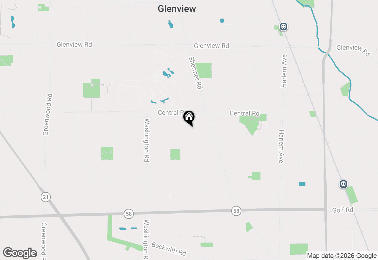 Map of 2452 Bel Air Drive, Glenview, IL 60025