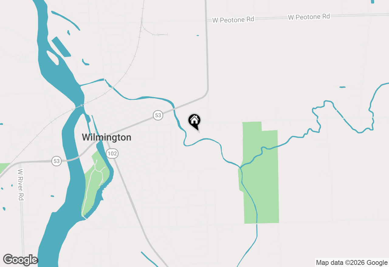 Map of 21631 W County Road, Wilmington, IL 60481