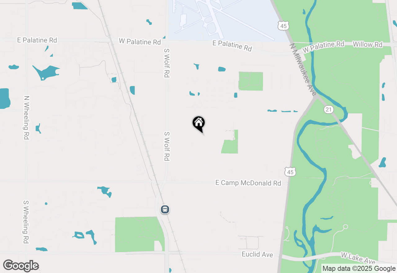 Map of 1805 N Larch Drive, Mount Prospect, IL 60056