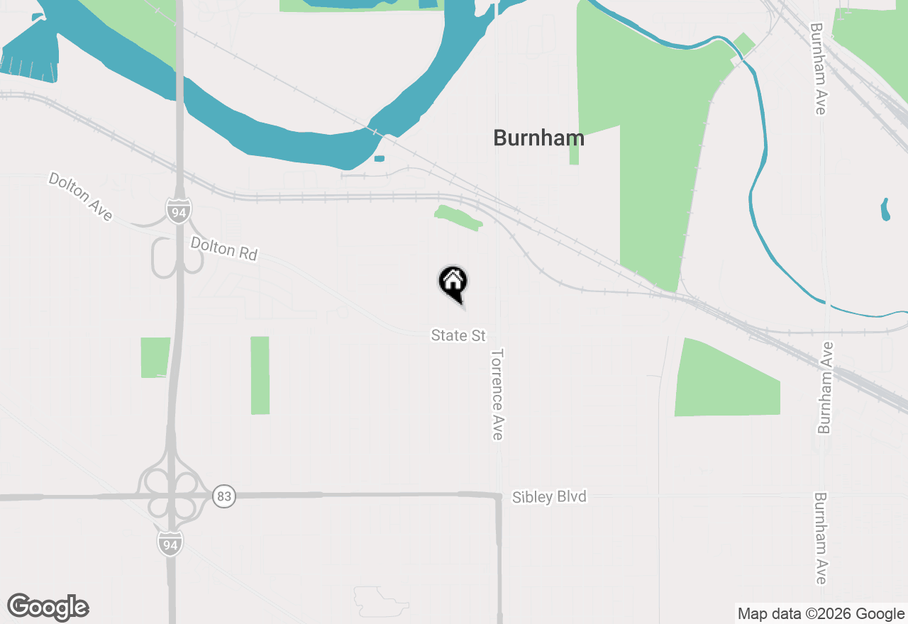 Map of 14522 S Calhoun Avenue, Burnham, IL 60633