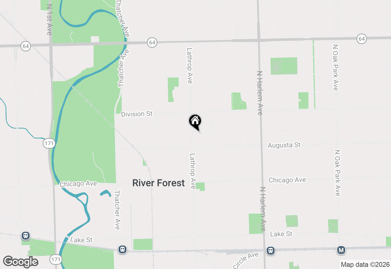 Map of 1039 Lathrop Avenue, River Forest, IL 60305