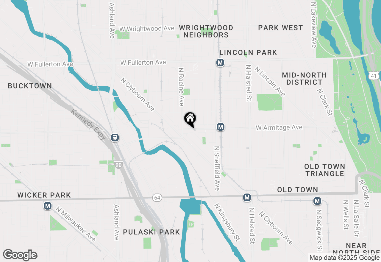 Map of 1143 W Armitage Avenue #CH, Chicago, IL 60614