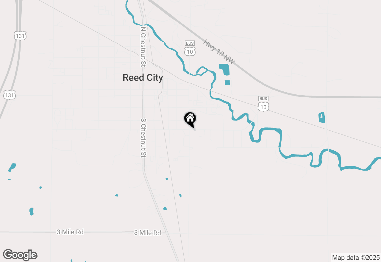 Map of 507 E Church Avenue, Reed City, MI 49677