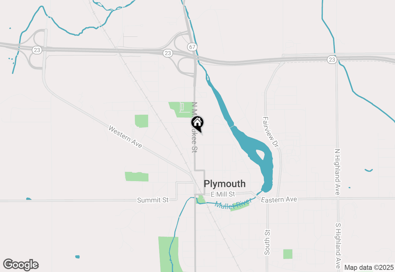 Map of 531 N Milwaukee St, Plymouth, WI 53073