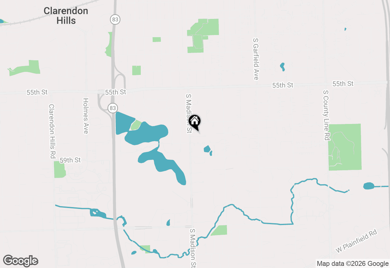 Map of 445 58th Place, Hinsdale, IL 60521