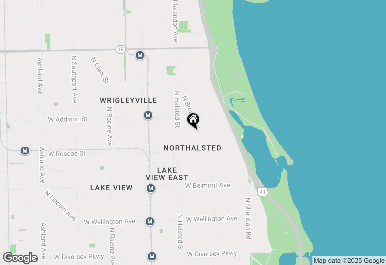 Map of 700 W Cornelia Avenue #3E, Chicago, IL 60657