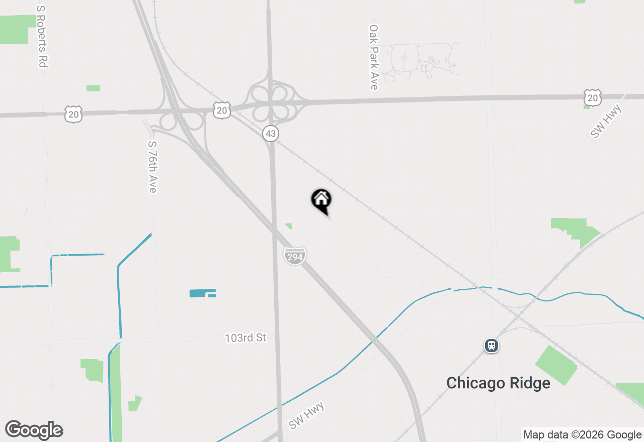 Map of 7005 99th Street #2W, Chicago Ridge, IL 60415