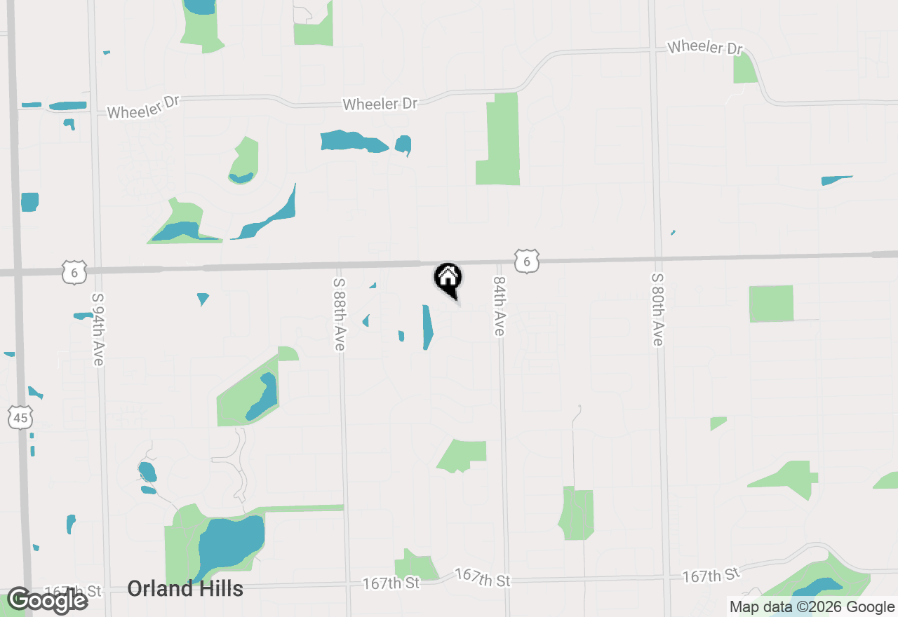 Map of 8534 Westberry Lane, Tinley Park, IL 60487