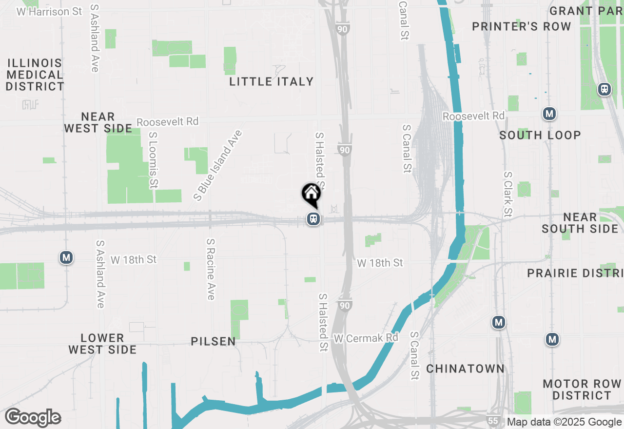 Map of 811 W 15th Place #806, Chicago, IL 60608