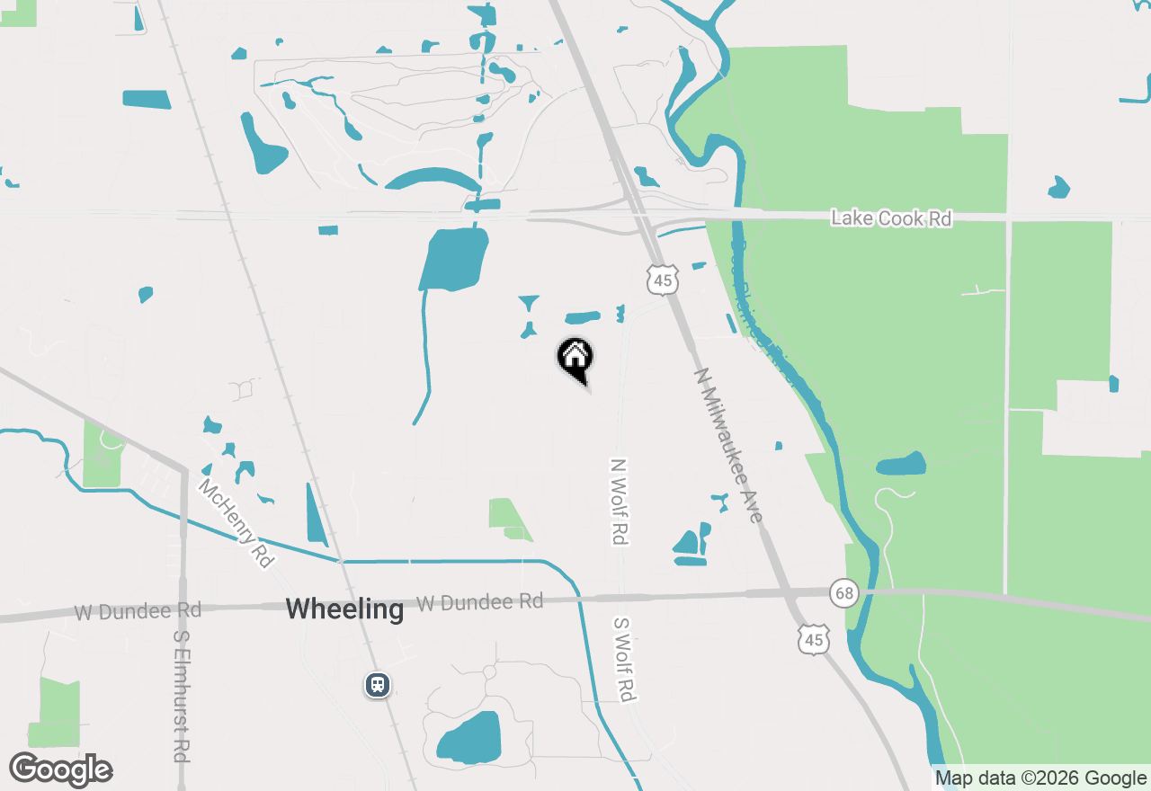 Map of 429 6th Street, Wheeling, IL 60090