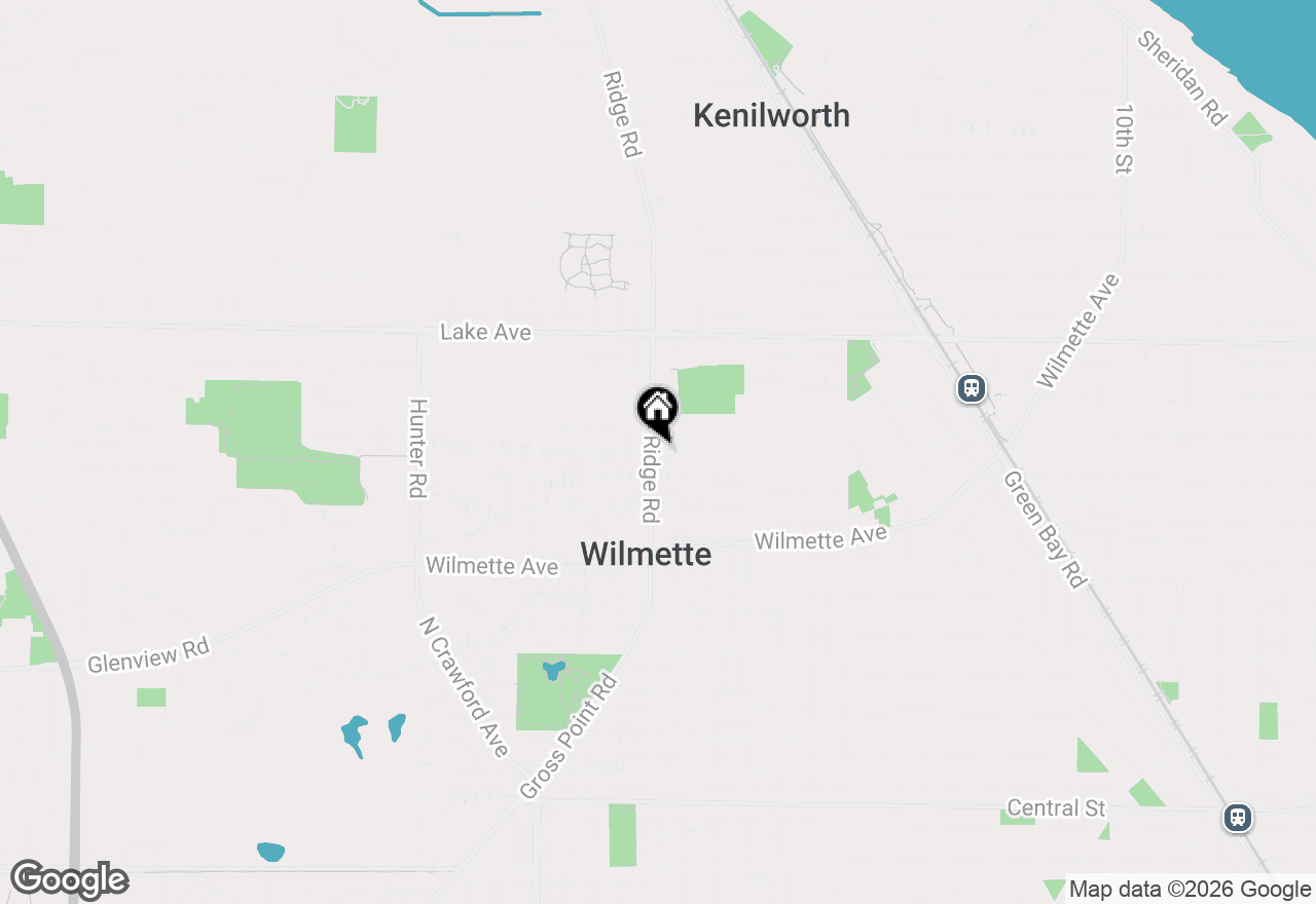 Map of 610 Ridge Road, Wilmette, IL 60091