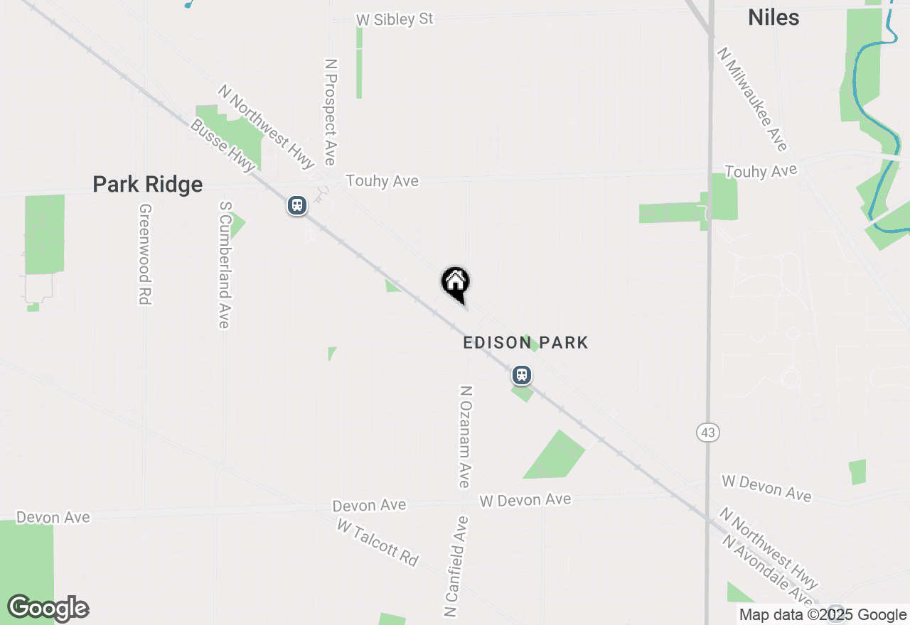 Map of 509 Summit Avenue #3N, Park Ridge, IL 60068