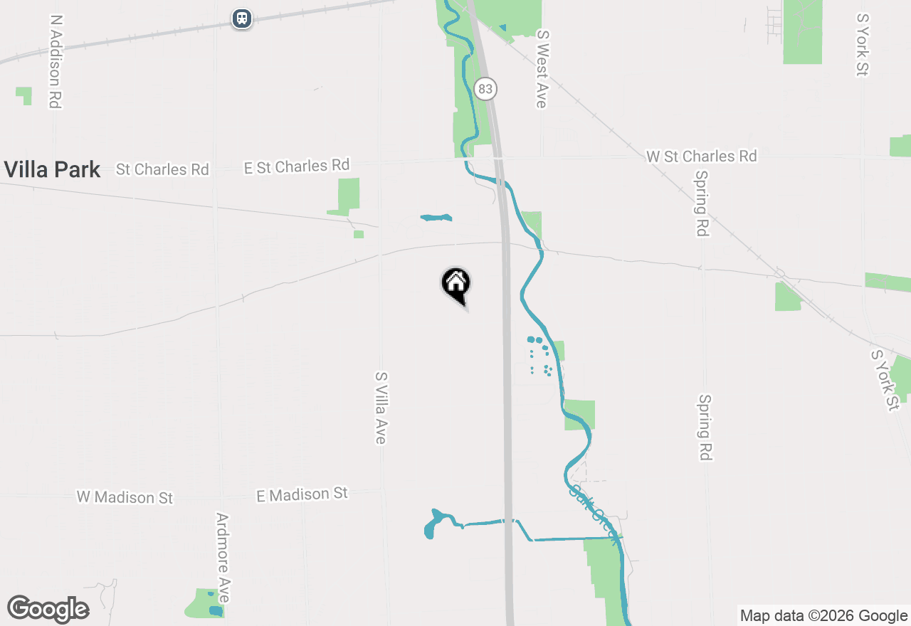 Map of 329 S Monterey Avenue, Villa Park, IL 60181
