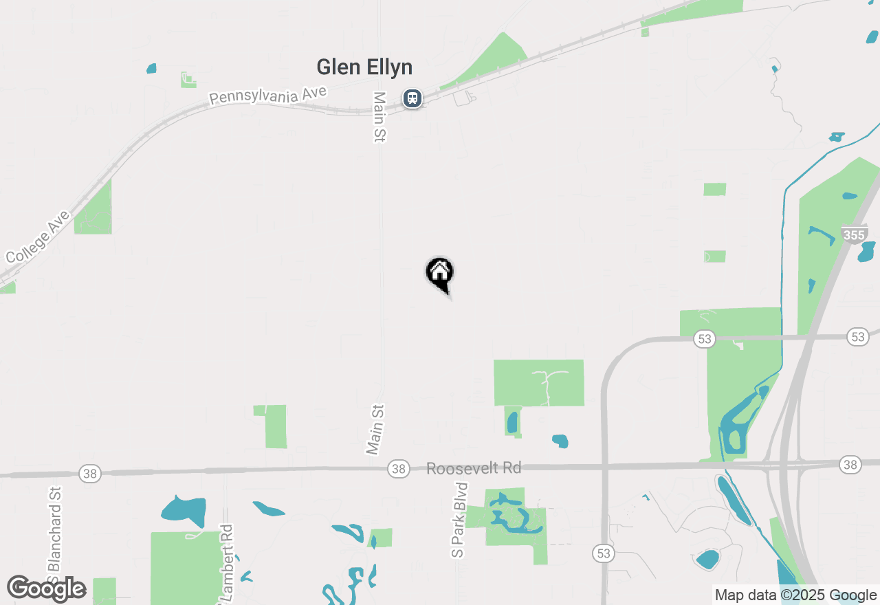 Map of 211 Crest Road, Glen Ellyn, IL 60137