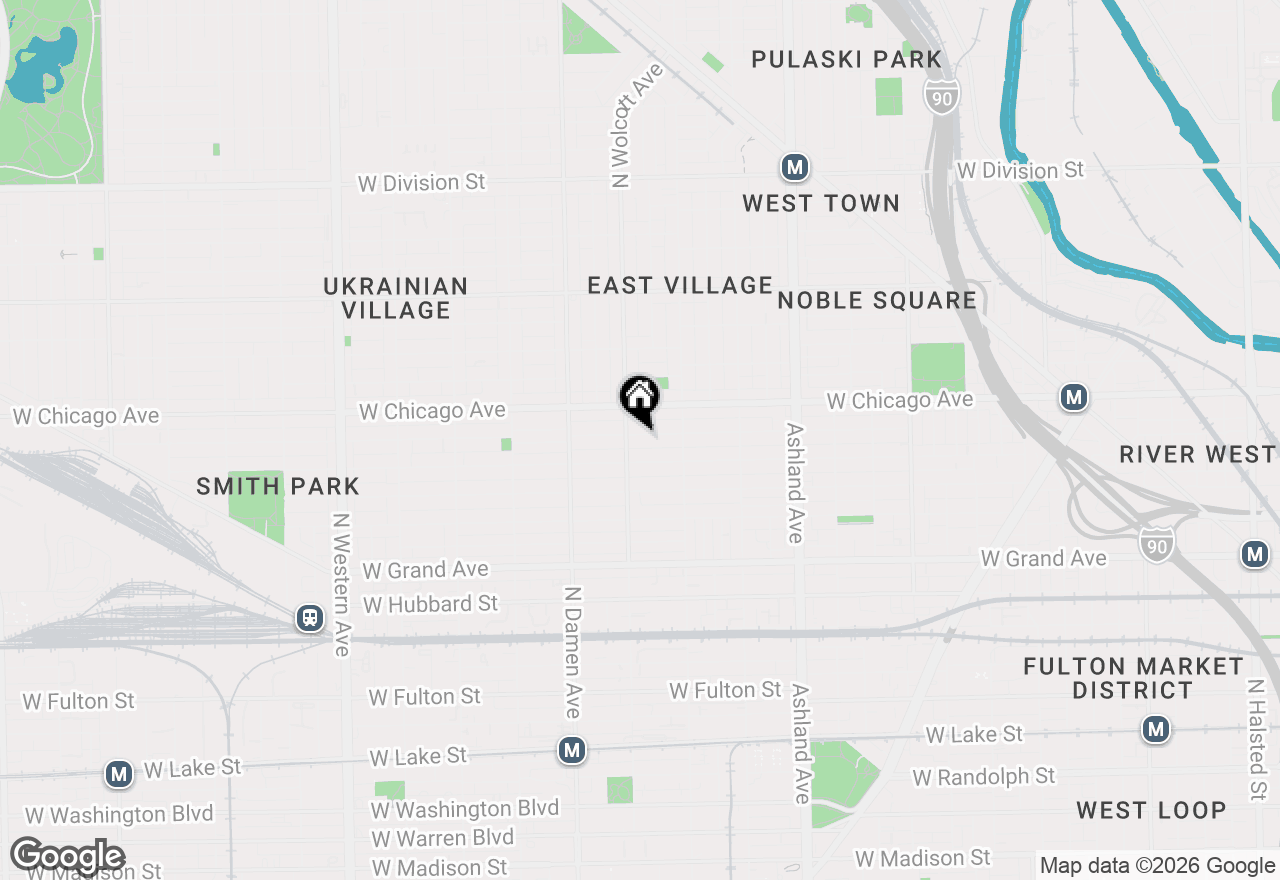 Map of 1849 W Superior Street #1, Chicago, IL 60622