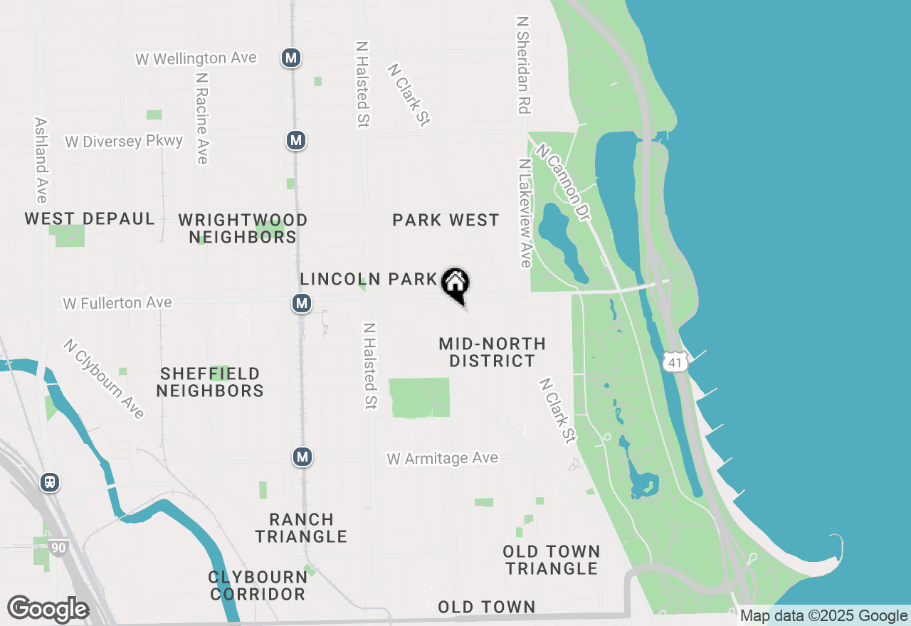 Map of 2333 N Geneva Terrace #4B, Chicago, IL 60614