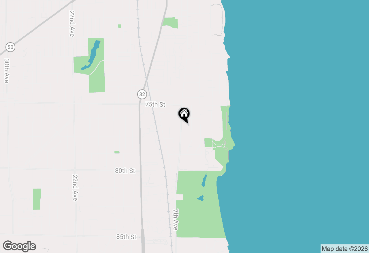 Map of 7731 7th Ave, Kenosha, WI 53143