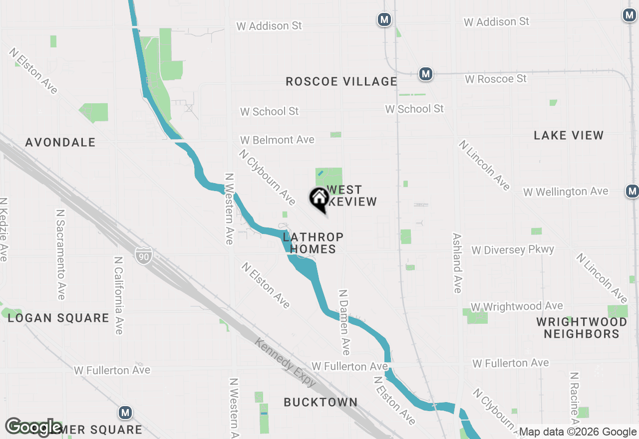 Map of 2909 N Hoyne Avenue, Chicago, IL 60618