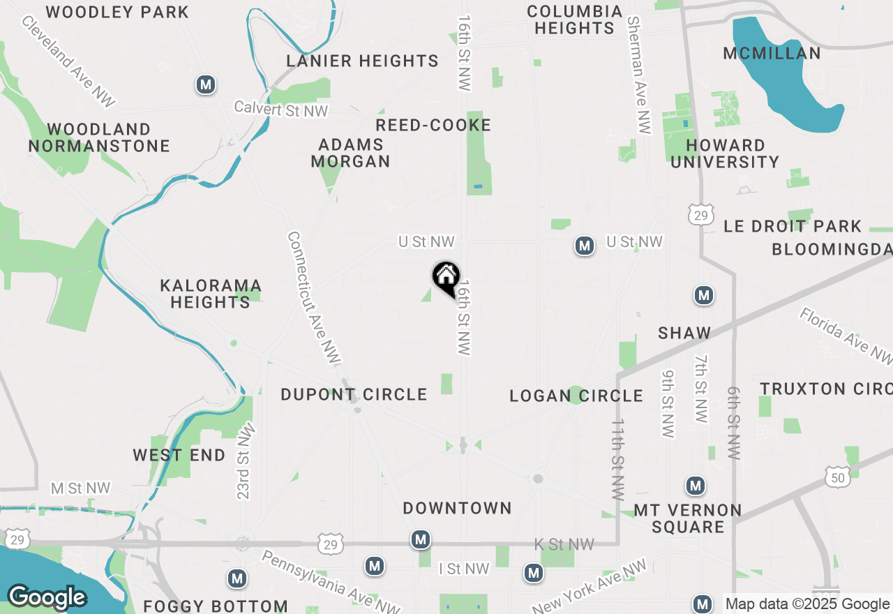 Map of 1620 S Street Nw, Washington, DC 20009