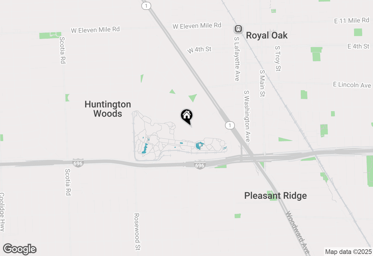 Map of 8094 Huntington Road, Huntington Woods, MI 48070