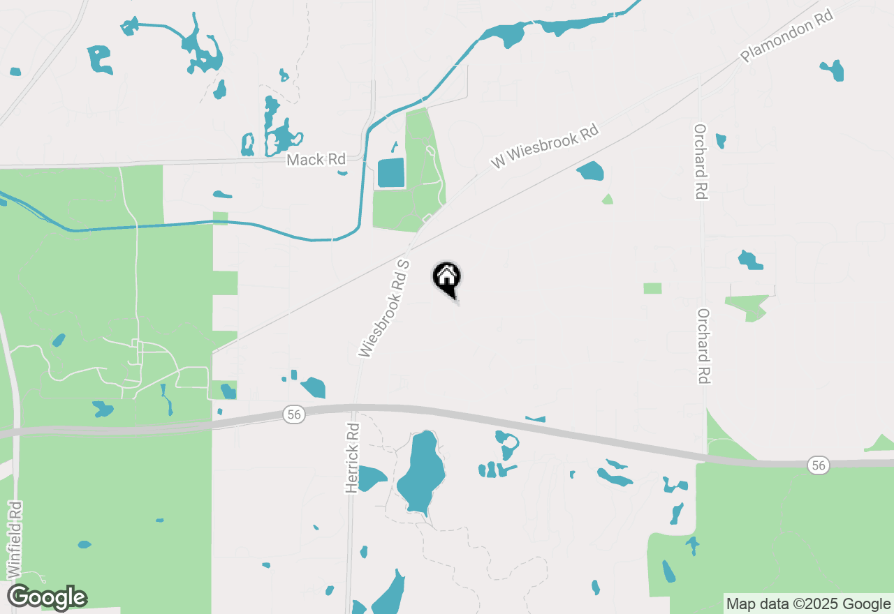 Map of 2S386 Seneca Drive, Wheaton, IL 60189