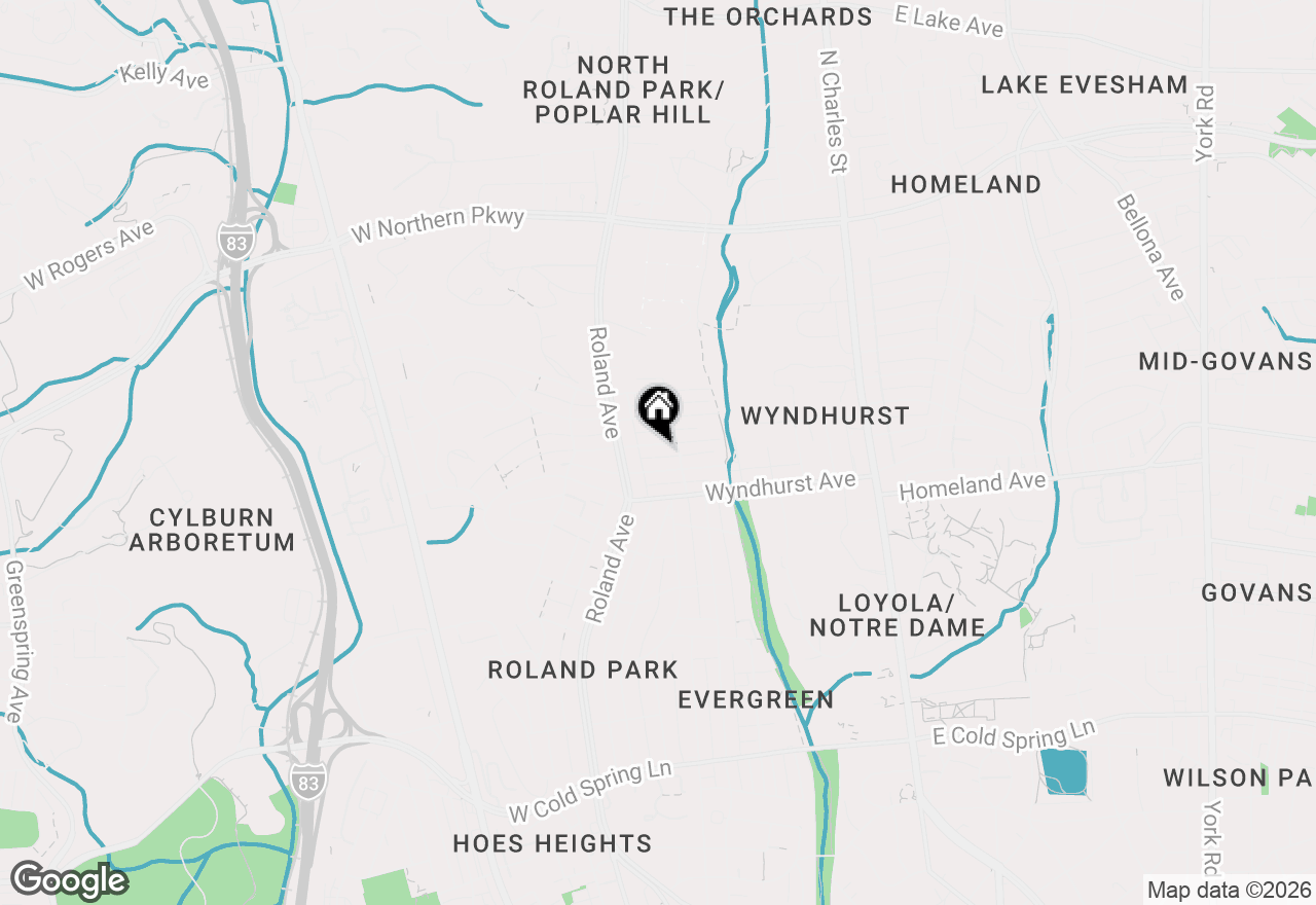 Map of 717 Saint Johns Road, Baltimore, MD 21210