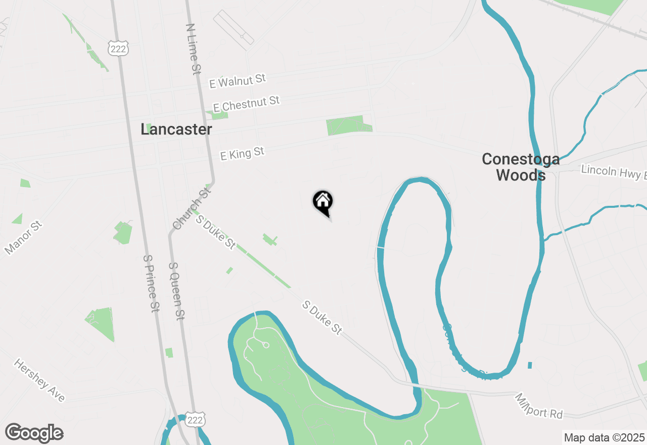 Map of 339 S Marshall Street, Lancaster, PA 17602