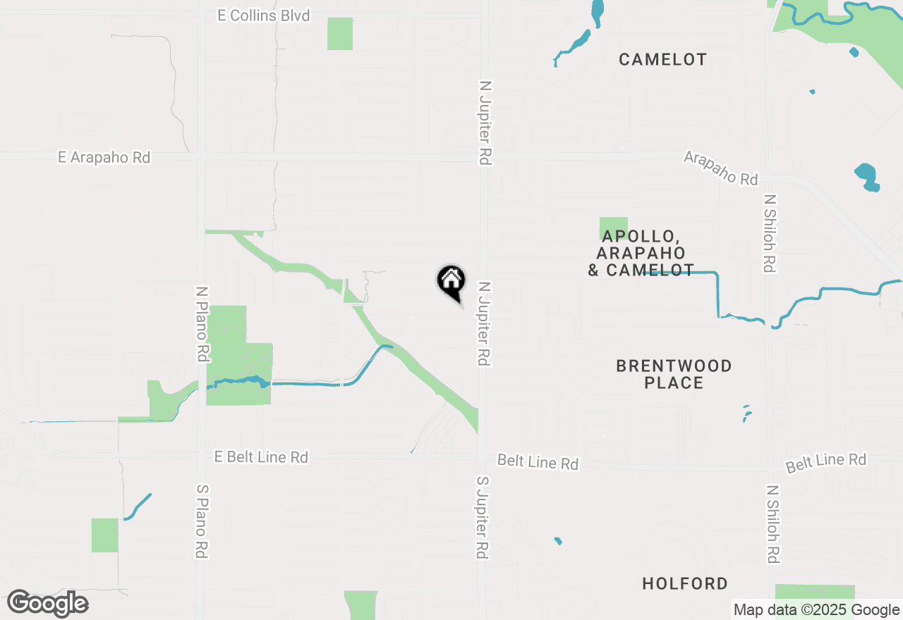 Map of 2102 Apollo Road, Richardson, TX 75081