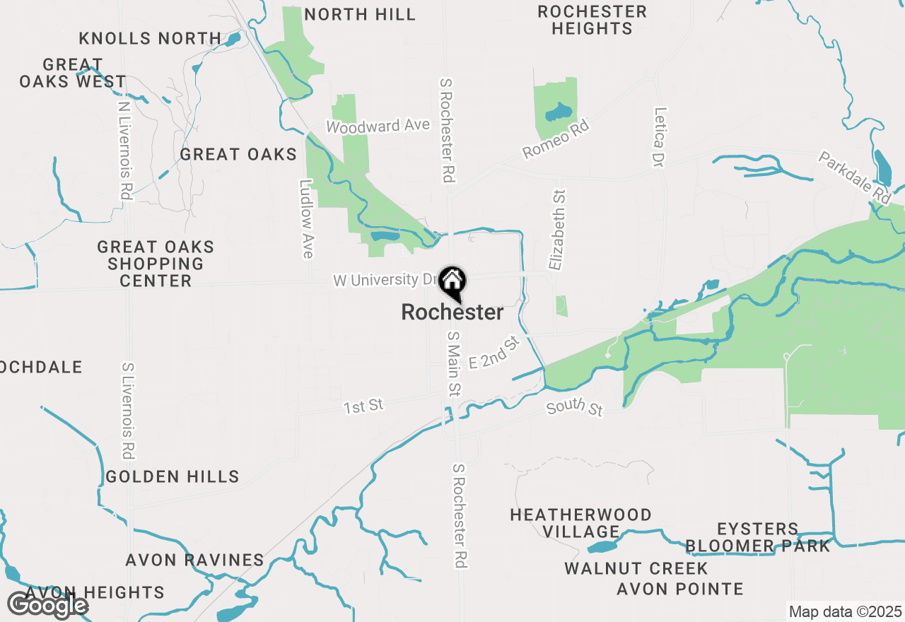 Map of 4545 Valley View, Rochester, MI 48306