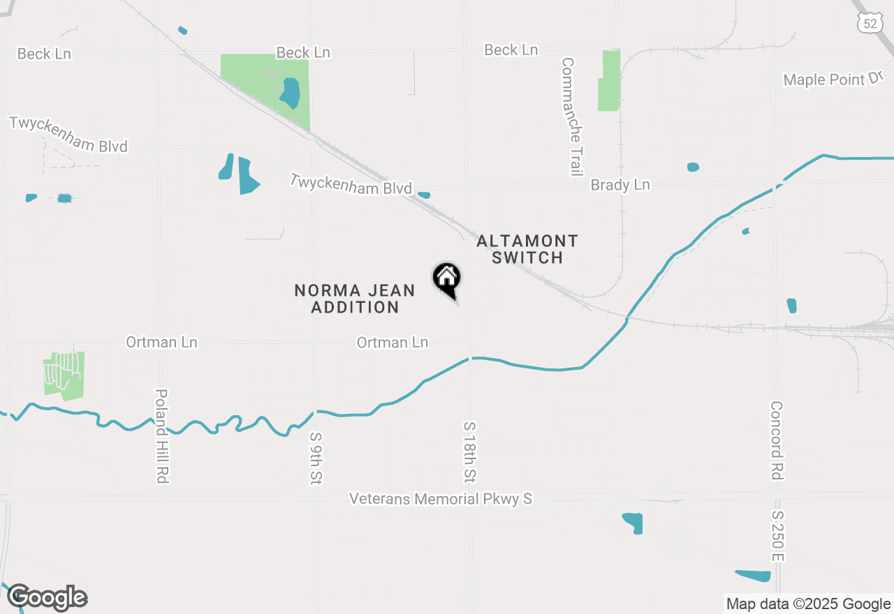 Map of 1613 Sherwood Drive, Lafayette, IN 47909