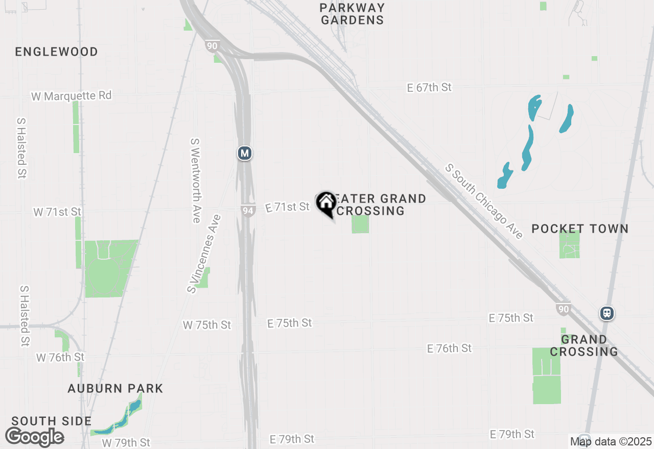 Map of 7136 S Prairie Avenue #2, Chicago, IL 60619