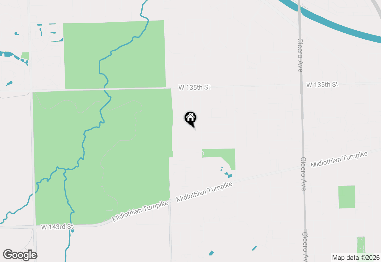 Map of 5428 138th Street, Crestwood, IL 60418