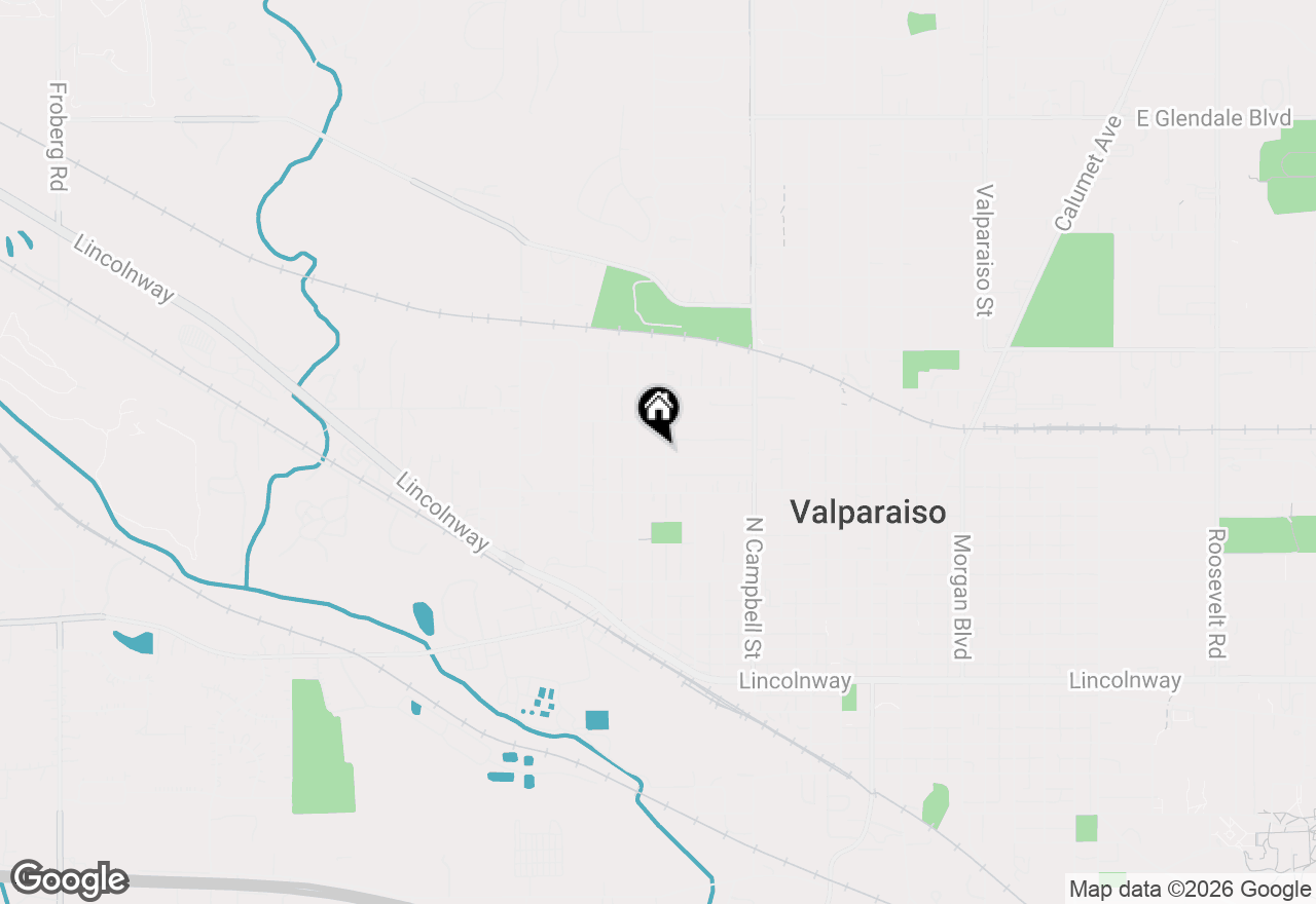 Map of 601 Madison Street, Valparaiso, IN 46385