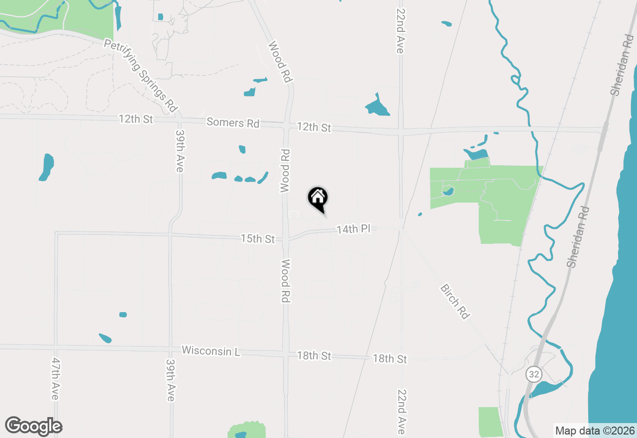 Map of 1460 28th Ct #1460, Kenosha, WI 53140