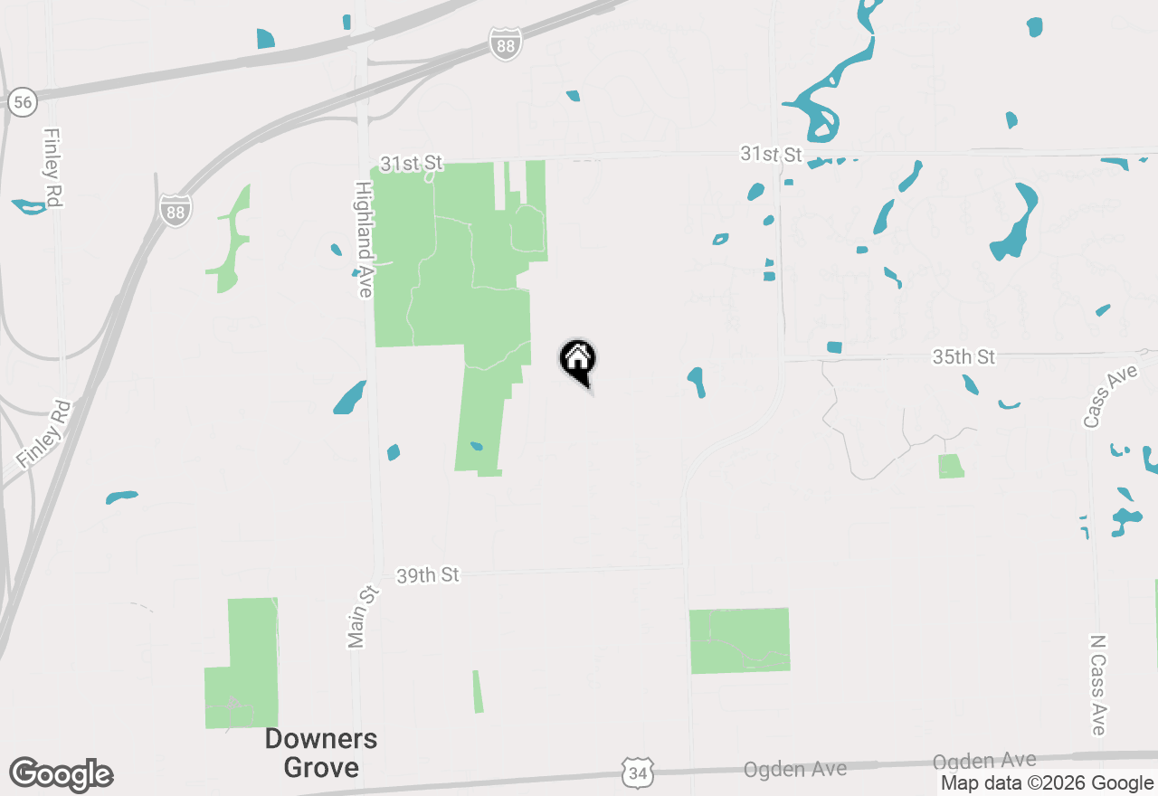 Map of 3620 Sterling Road, Downers Grove, IL 60515