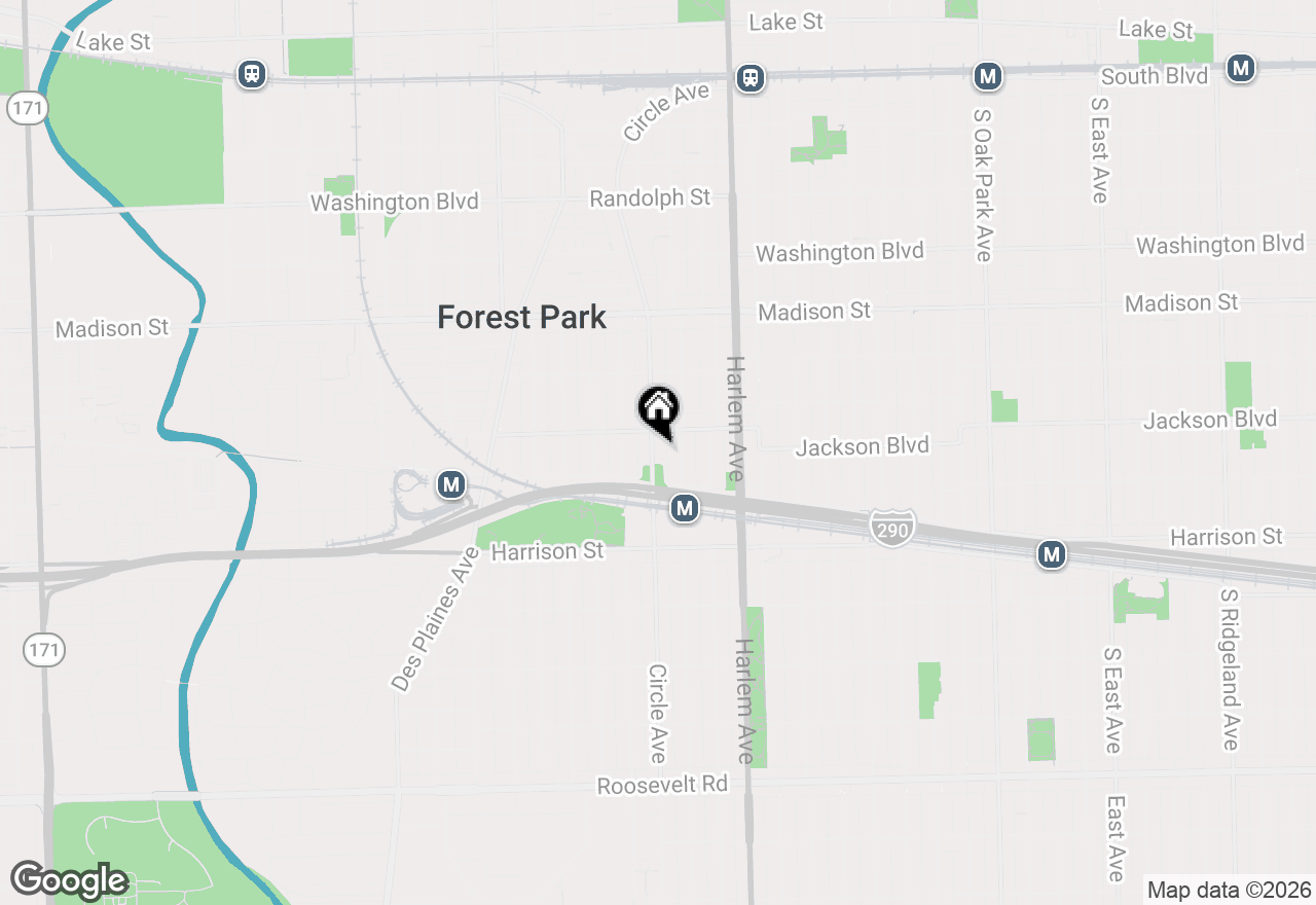 Map of 616 Circle Avenue #1, Forest Park, IL 60130