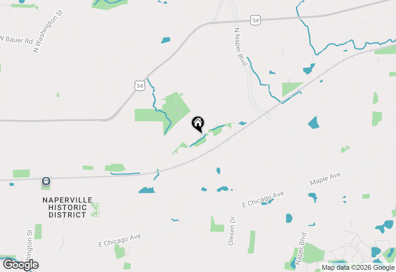 Map of 729 Hageman Place, Naperville, IL 60563