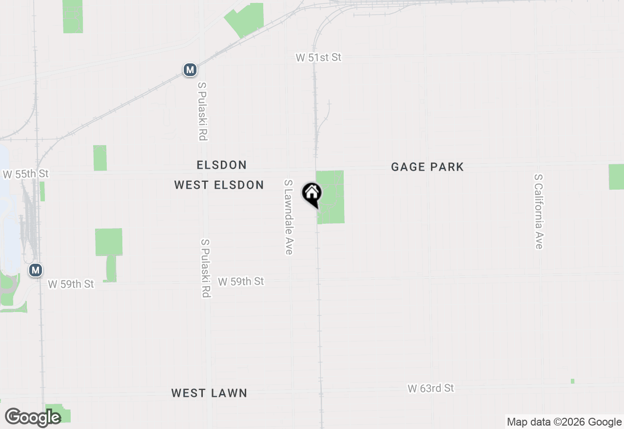 Map of 3605 W 56th Place, Chicago, IL 60629