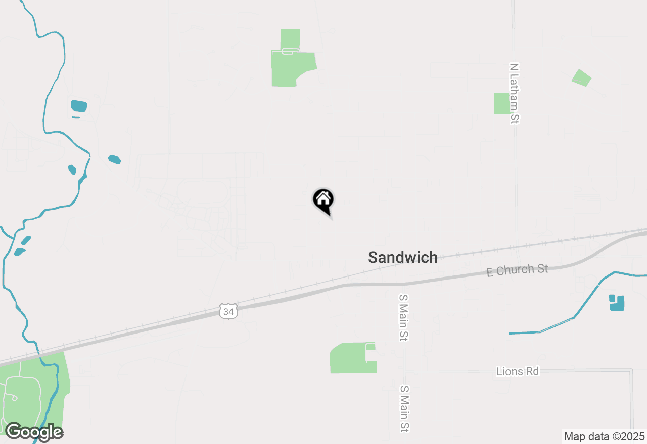 Map of 422 W 3rd Street, Sandwich, IL 60548