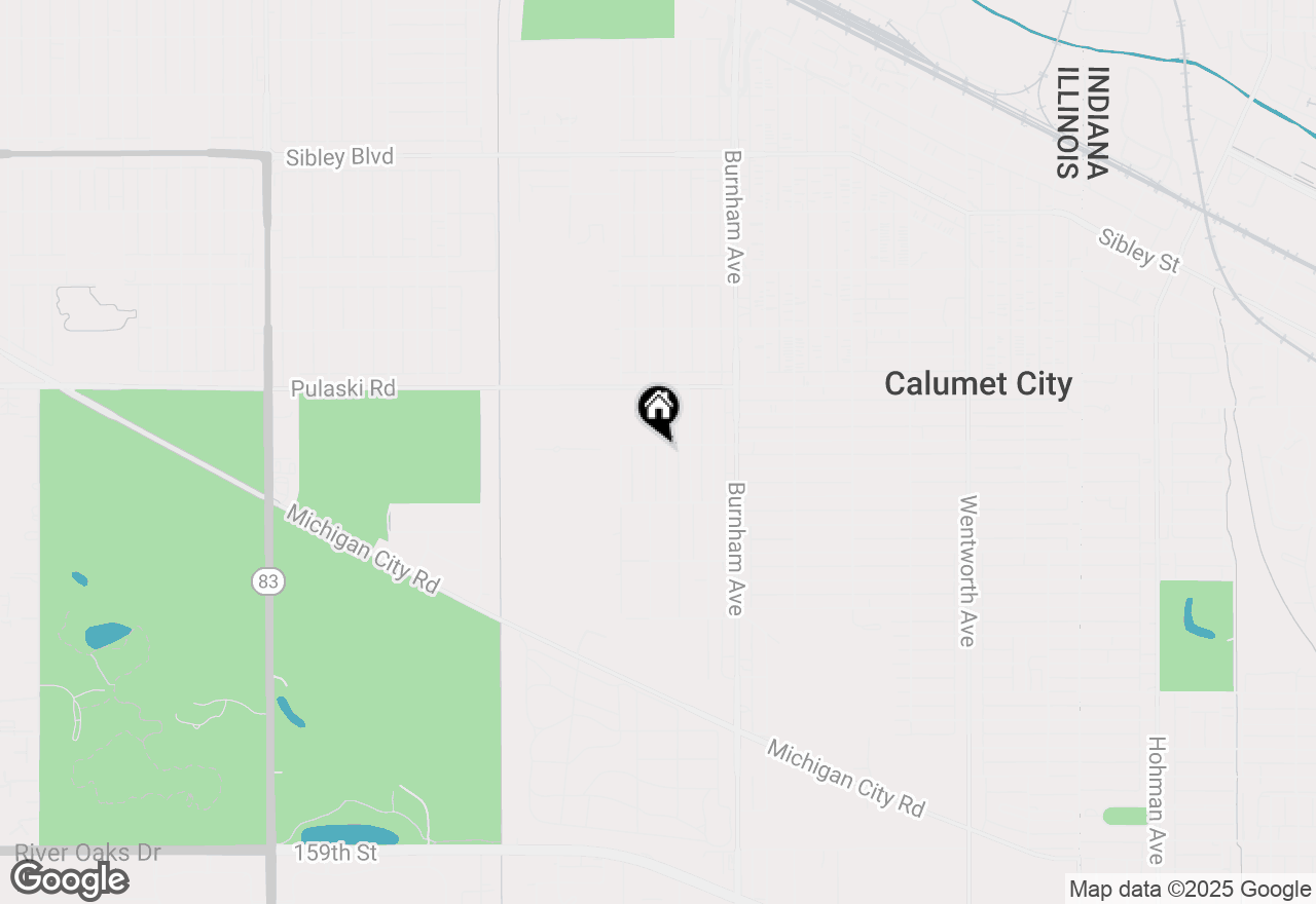 Map of 742 Newell Avenue, Calumet City, IL 60409
