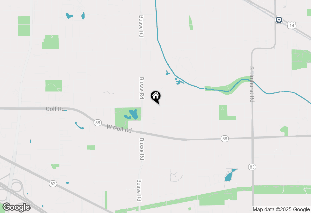 Map of 708 S Edgewood Lane, Mount Prospect, IL 60056