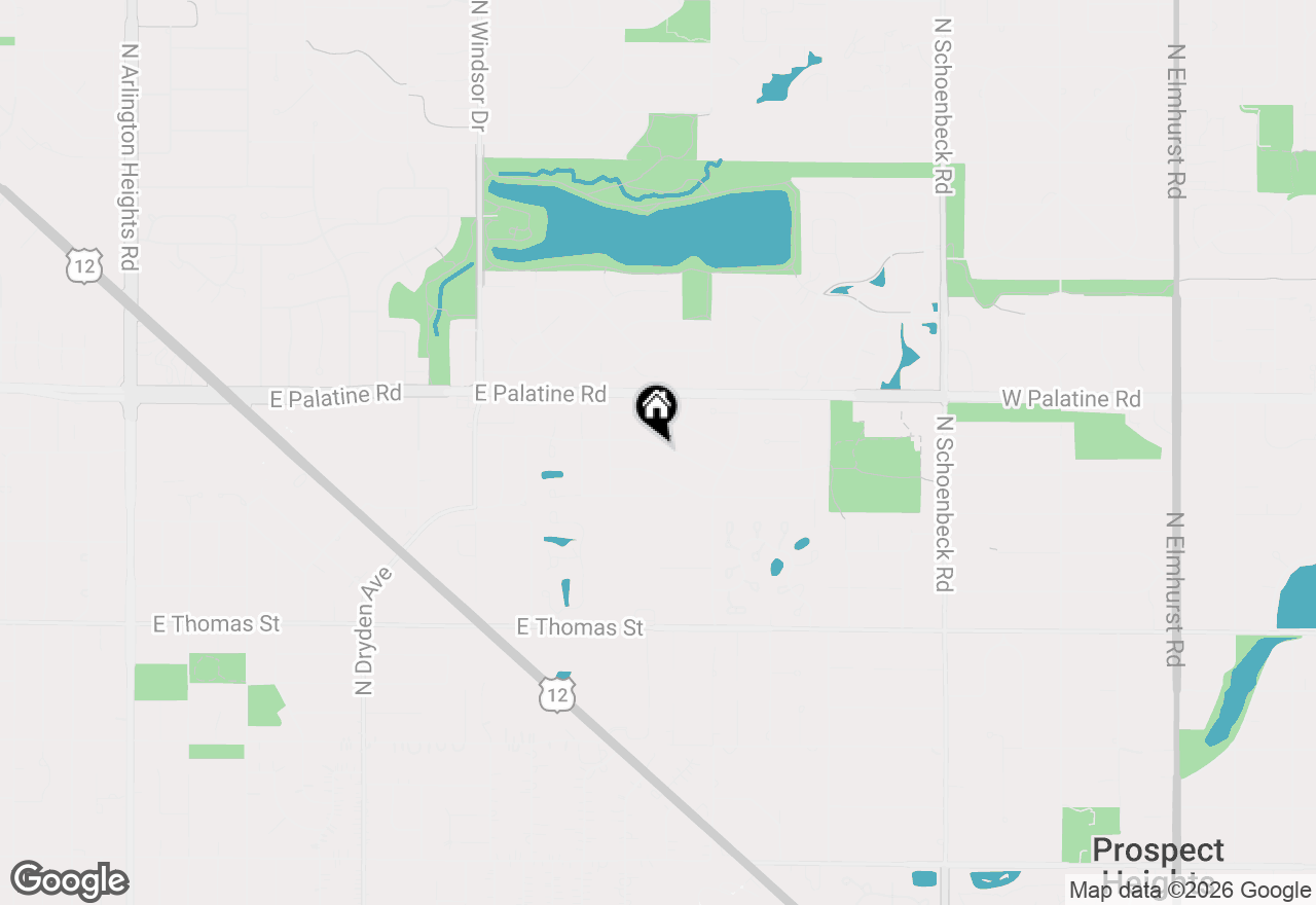 Map of 2003 E Lillian Lane, Arlington Heights, IL 60004