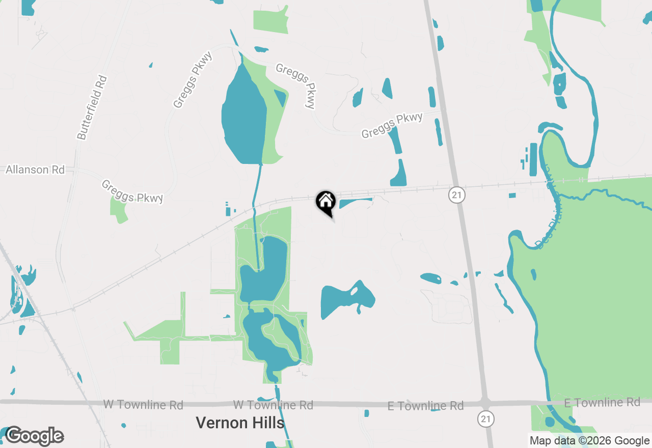 Map of 1405 Sutton Court #1405, Vernon Hills, IL 60061