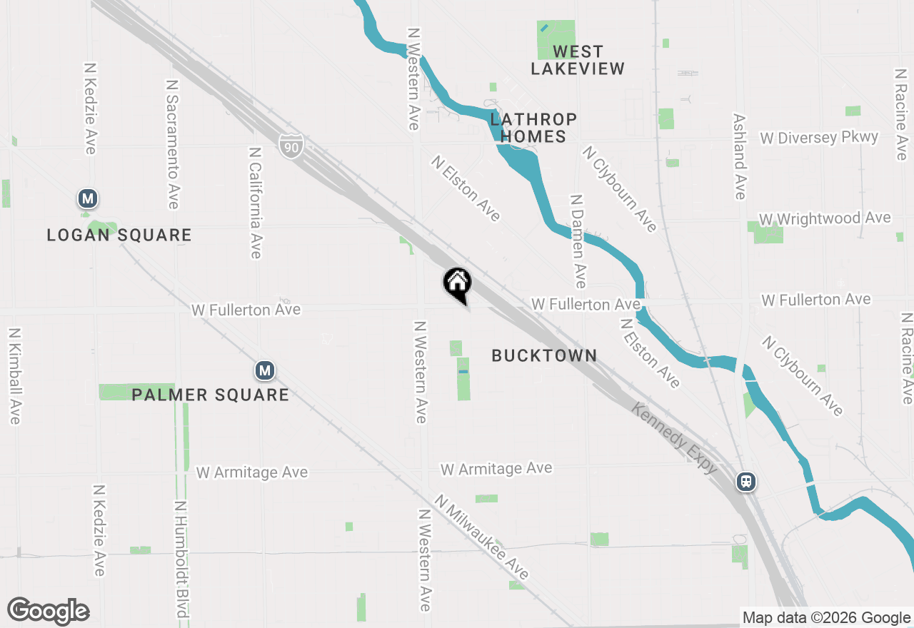 Map of 2338 N Oakley Avenue, Chicago, IL 60647