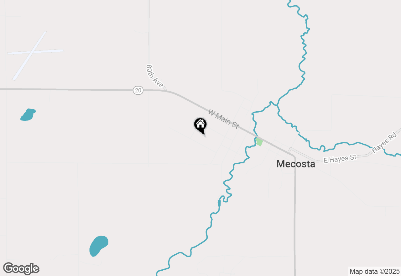 Map of 886 W Maple Street, Mecosta, MI 49332
